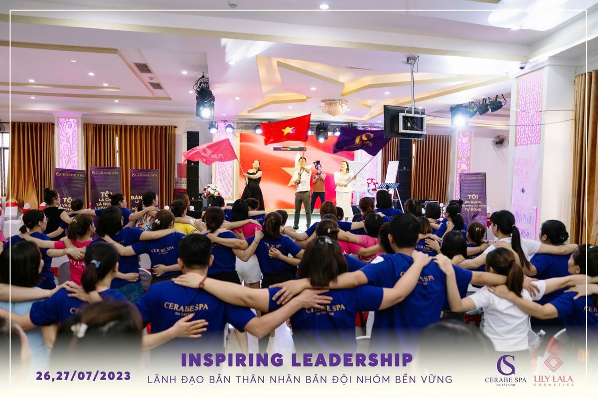 Hội trường chương trình Inspiring Leadership tháng 7 năm 2023